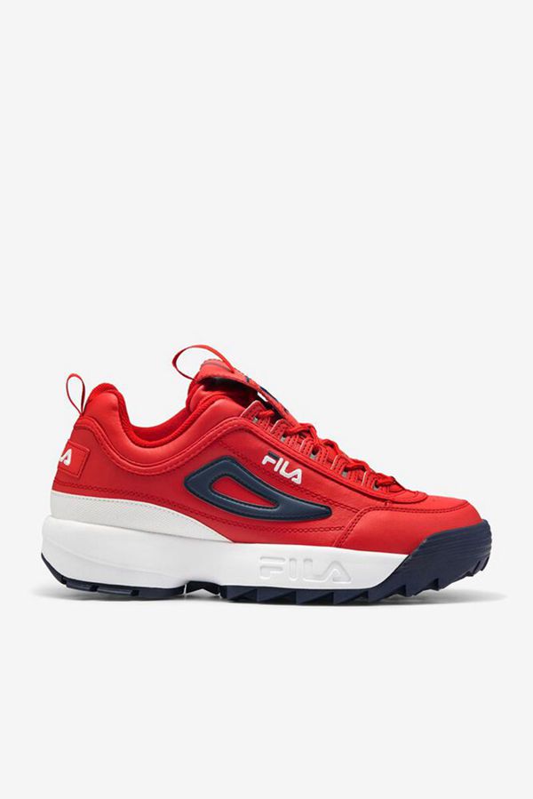 Fila Disruptor 2 Premium Men's Sneakers - Red/White/Navy,NZ 154-24317